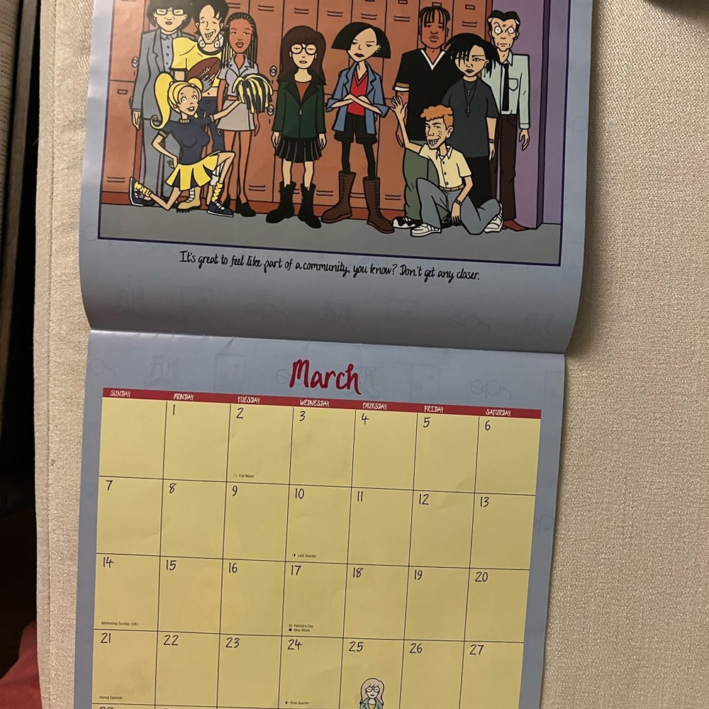 MTV Daria Purple 1999 Calendar - Picture 2 of 5